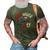 Kids Red White And Two 2Nd Birthday 4Th Of July Firework Boy 3D Print Casual Tshirt Army Green