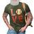 Love Baseball Cute Sports Fan Player Team Men Women Kids 3D Print Casual Tshirt Army Green