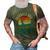 Mens Baseball Dad Like A Regular Dad But Cooler Funny Vintage 3D Print Casual Tshirt Army Green