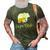 Mens Papa Bear Gold Ribbon Childhood Cancer Awareness 3D Print Casual Tshirt Army Green