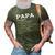 Mens Papa Definition Noun Nutrition Fathers Day Grandpa 3D Print Casual Tshirt Army Green