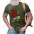 Mens Trucker American Flag Patriotic Truck Driver 4Th Of July 3D Print Casual Tshirt Army Green