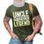 Mens Uncle Godfather Legend Happy Fathers Day 3D Print Casual Tshirt Army Green