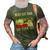 Mens Vintage Best Cat Dad Ever Bump Fit Classic 3D Print Casual Tshirt Army Green