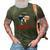 Merica Bernese Mountain Dog American Flag 4Th Of July 3D Print Casual Tshirt Army Green