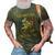 Motorcycle Let Dirt Fly And Freedom Ring Independence Day 3D Print Casual Tshirt Army Green