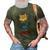 Orange Tabby Gangsta Cat Tattoos Bandana July 4Th Cat Lover 3D Print Casual Tshirt Army Green