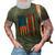 Pappy Gift America Flag Gift For Men Fathers Day Funny 3D Print Casual Tshirt Army Green