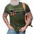 Patriotic Guitar - Tone Of The Brave 3D Print Casual Tshirt Army Green
