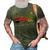 Peace Love Cinco De Mayo Funny 3D Print Casual Tshirt Army Green
