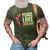 Peace Love Freedom America Usa Flag Sunflower 3D Print Casual Tshirt Army Green