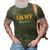 Proud Army Stepdad Fathers Day 3D Print Casual Tshirt Army Green