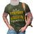 Proud Stepdad Of Official Nager 13 Birthday Funny Vintage 3D Print Casual Tshirt Army Green