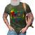 Rainbow Sunflower Love Is Love Lgbt Gay Lesbian Pride  V2 3D Print Casual Tshirt Army Green