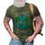 Respect Mother Planet Earth Day Climate Change Cute 3D Print Casual Tshirt Army Green