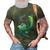 Stepdad Of The Birthday Mermaid Matching Family 3D Print Casual Tshirt Army Green