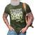 Straight Outta Money Cheer Dad Funny 3D Print Casual Tshirt Army Green