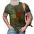 This Dude Rocks Rock N Roll Heavy Metal Devil Horns 3D Print Casual Tshirt Army Green