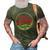 Vintage Volleyball Dad Retro Style 3D Print Casual Tshirt Army Green