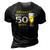 Cheers And Beers To 50 Years 50Th Funny Birthday Party Gift 3D Print Casual Tshirt Vintage Black