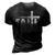 Christian Faith & Cross Christian Faith & Cross 3D Print Casual Tshirt Vintage Black
