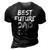 First Fathers Day For Pregnant Dad Best Future Dad Ever 3D Print Casual Tshirt Vintage Black