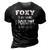Foxy Grandma Gift Foxy Is My Name Spoiling Is My Game 3D Print Casual Tshirt Vintage Black