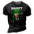 Funny Joe Biden Happy 4Th Of July St Patricks Day 3D Print Casual Tshirt Vintage Black