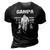 Gampa Grandpa Gift Gampa Best Friend Best Partner In Crime 3D Print Casual Tshirt Vintage Black