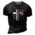 Jesus Is My Savior Usa Christian Faith Cross On Back 3D Print Casual Tshirt Vintage Black
