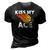 Kiss My Ace Volleyball Team For Men & Women 3D Print Casual Tshirt Vintage Black