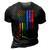 Lgbtq American Flag Pride Rainbow Gay Lesbian Bi Transgender 3D Print Casual Tshirt Vintage Black