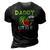 Mens Cute Watermelon Daddy Design Dad For Men 3D Print Casual Tshirt Vintage Black