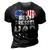 Mens Patriotic Dad - Best Dad Ever 4Th Of July American Flag 3D Print Casual Tshirt Vintage Black