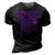 Purple And White Polka Dots 3D Print Casual Tshirt Vintage Black