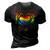 Rainbow Heart Skeleton Love Is Love Lgbt Gay Lesbian Pride 3D Print Casual Tshirt Vintage Black