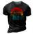 Retro Vintage Elk 3D Print Casual Tshirt Vintage Black