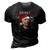 Santa Joe Biden Merry 4Th Of July Ugly Christmas 3D Print Casual Tshirt Vintage Black