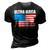 Ultra Maga Us Flag 3D Print Casual Tshirt Vintage Black