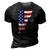 Vermont Map State American Flag 4Th Of July Pride Tee 3D Print Casual Tshirt Vintage Black