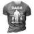 Baba Grandpa Gift Baba Best Friend Best Partner In Crime 3D Print Casual Tshirt Grey