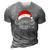 Believe Christmas Santa Mustache With Ornaments - Believe 3D Print Casual Tshirt Grey