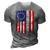 Betsy Ross Flag 1776 Not Offended Vintage American Flag Usa 3D Print Casual Tshirt Grey