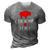 Choose Love Buffalo Red And White 3D Print Casual Tshirt Grey
