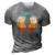 Colorful Guitar Fretted Musical Instrument 3D Print Casual Tshirt Grey