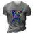 Colorful Pit-Bull Terrier Dog Love-R Dad Mom Boy Girl T-Shirt 3D Print Casual Tshirt Grey