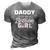 Daddy Of The Birthday Daughter Girl Matching Family For Dad 3D Print Casual Tshirt Grey