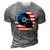 Dj Player Dad Disc Jockey Us Flag 4Th Of July Mens Gift 3D Print Casual Tshirt Grey