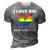 Equality Gay Pride 2022 Rainbow Lgbtq Flag Love Is Love Wins 3D Print Casual Tshirt Grey