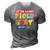 Field Day Let The Games Begin Kids Teachers Field Day 2022 Smile Face 3D Print Casual Tshirt Grey